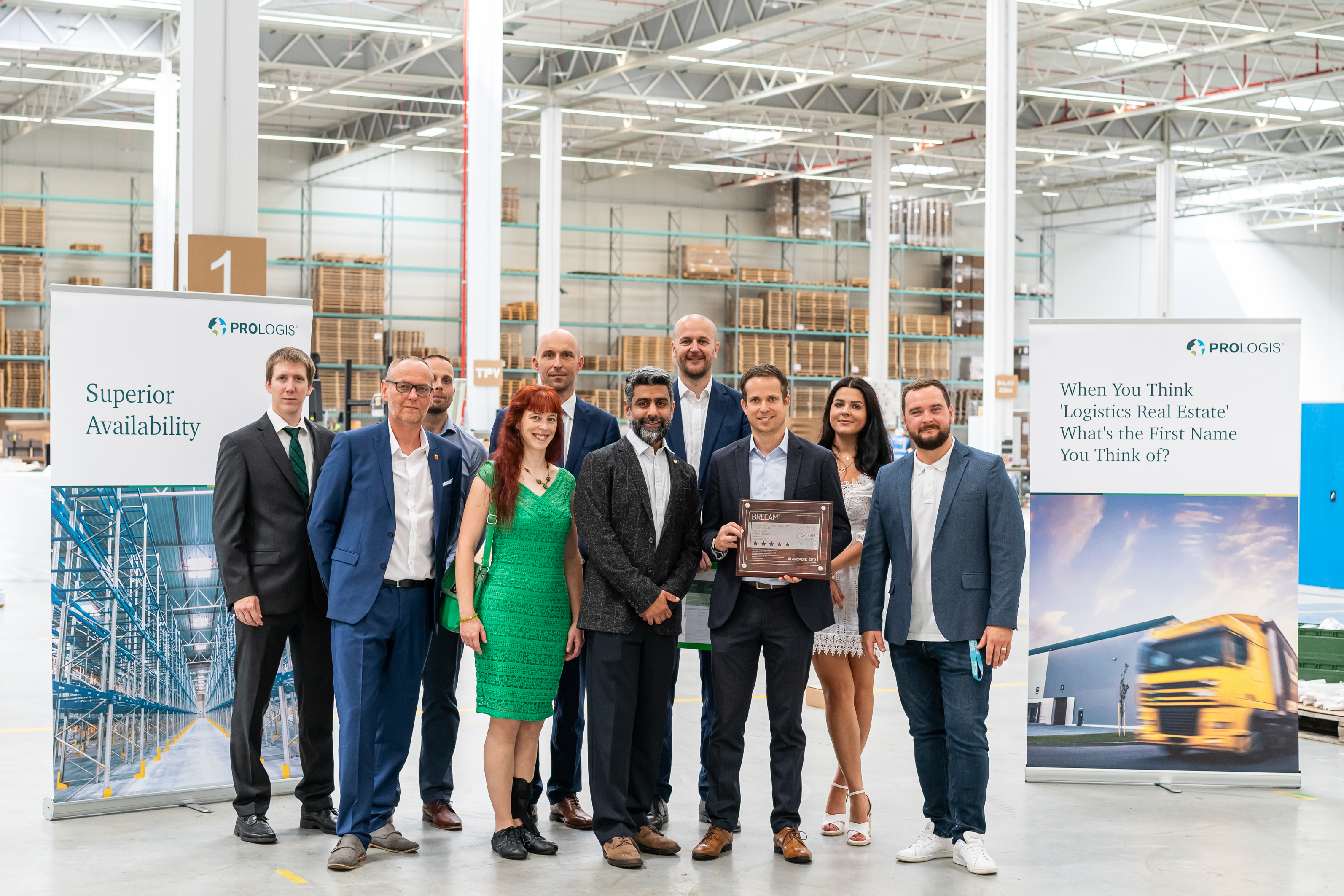 It´s official! Prologis receives BREEAM “Outstanding” certificate at ceremony in Prague