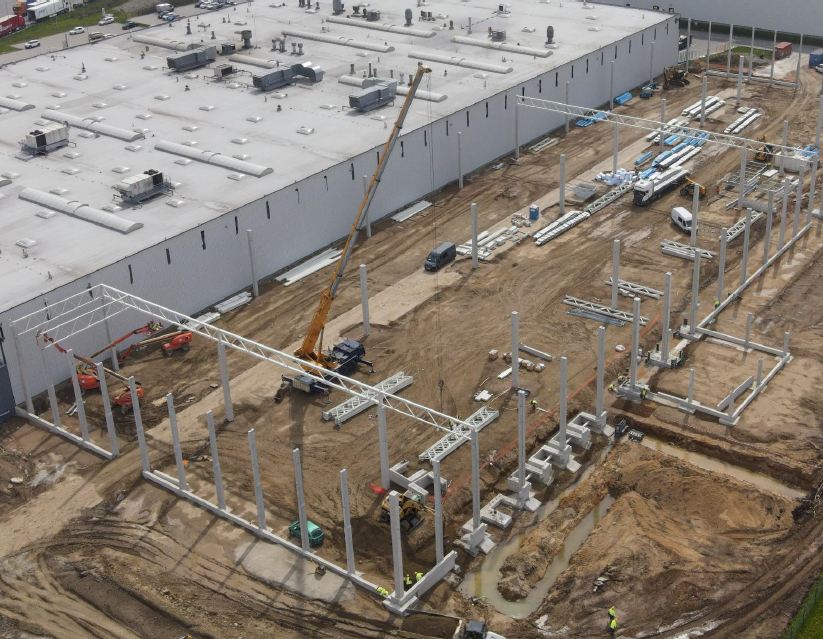 Prologis Park Wrocław V BTS construction site