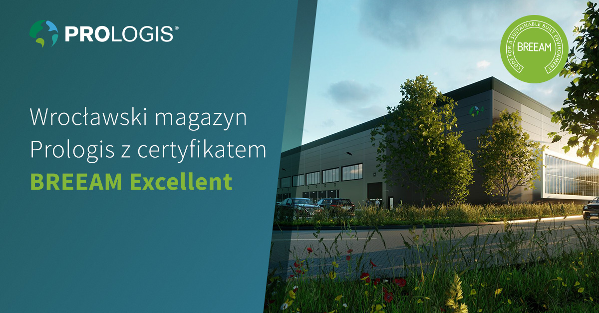 Budynek DC4 w Prologis Park Wrocław III otrzymał certyfikat BREEAM na poziomie Excellent. Budynek DC4 w Prologis Park Wrocław III otrzymał certyfikat BREEAM na poziomie Excellent.