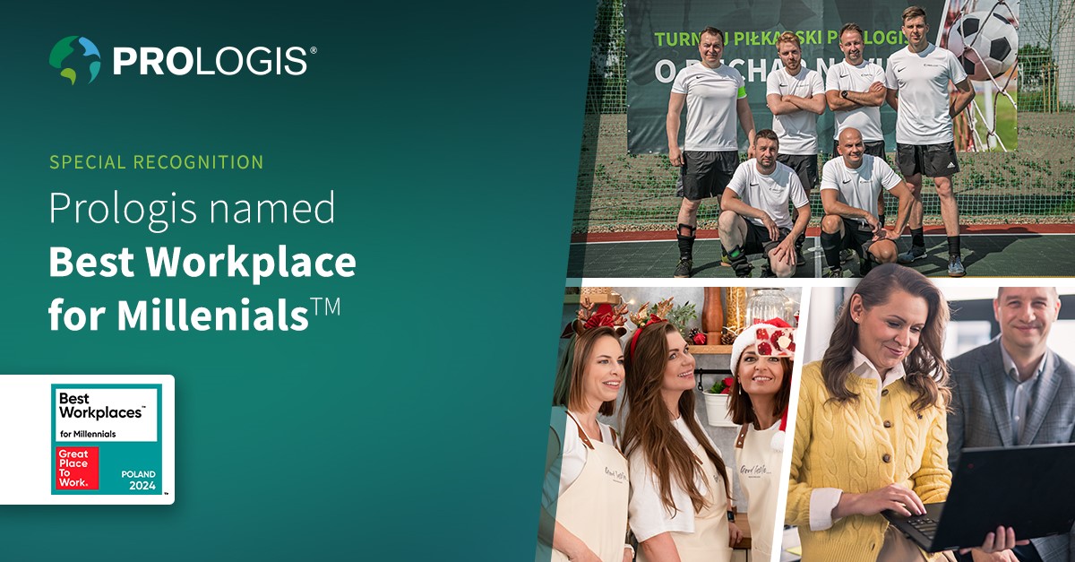 Millenials Prologis as great place to work