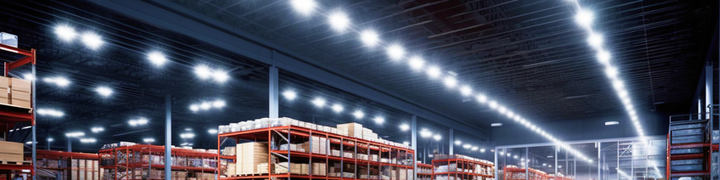 Jasne oświetlenie sufitowe LED magazynu Jasne oświetlenie sufitowe LED magazynu