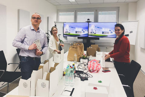 Czech Prologis Team preparing gifts for charity action Czech Prologis Team preparing gifts for charity action