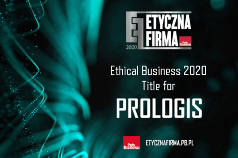 Ethical Business Award 2020 for Prologis 