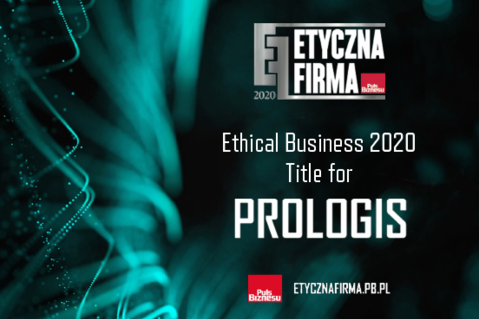 Ethical Business Award 2020 for Prologis Ethical Business Award 2020 for Prologis
