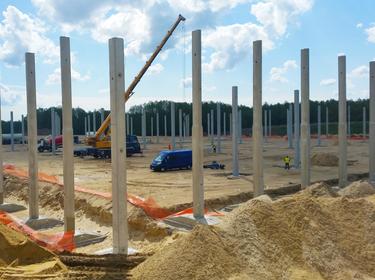 Construction site at Prologis Park