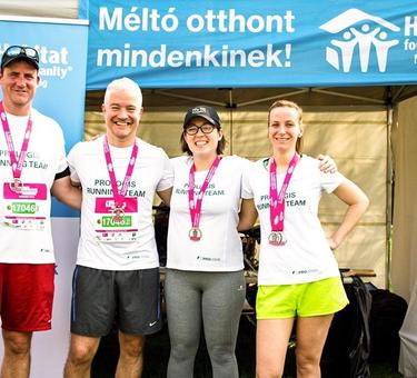 Prologis Hungarian team in a charity run with Habitat for Humanity