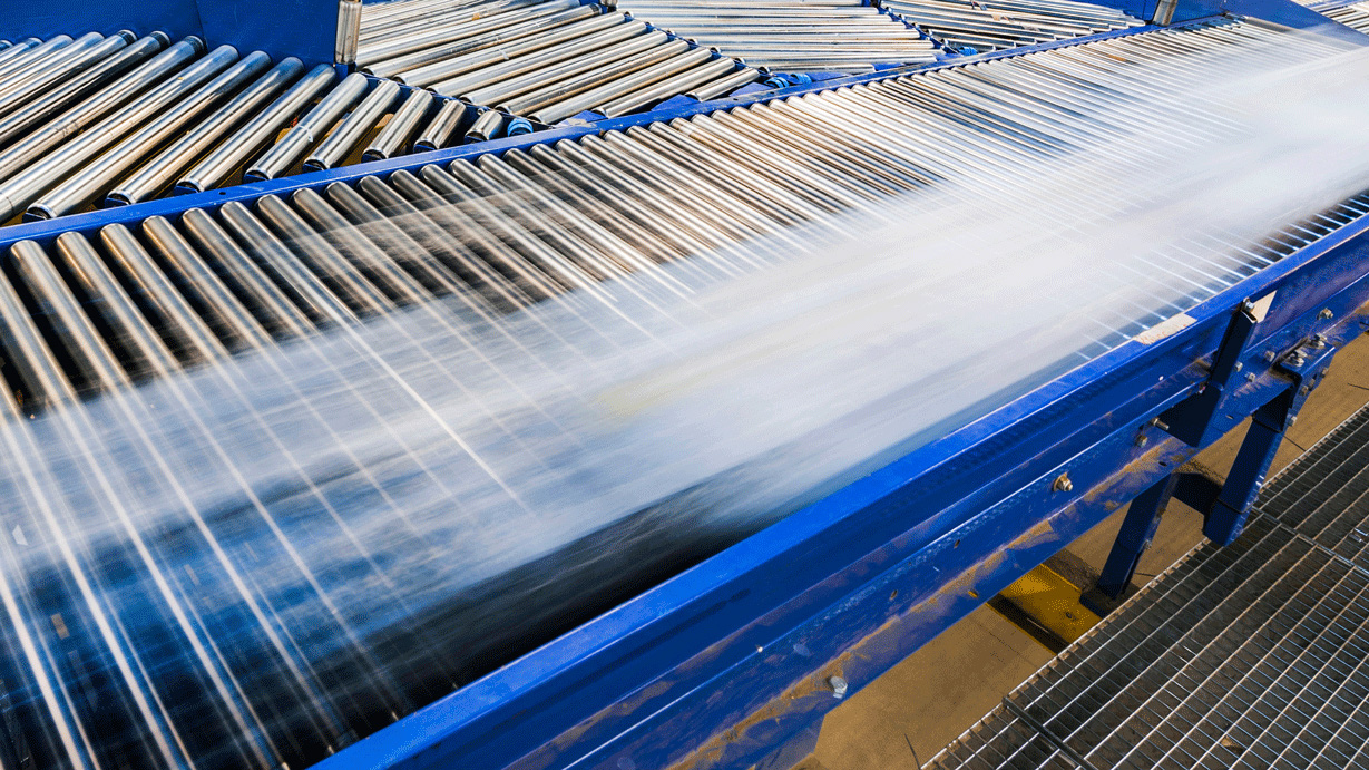 Warehouse racking conveyor Warehouse racking conveyor
